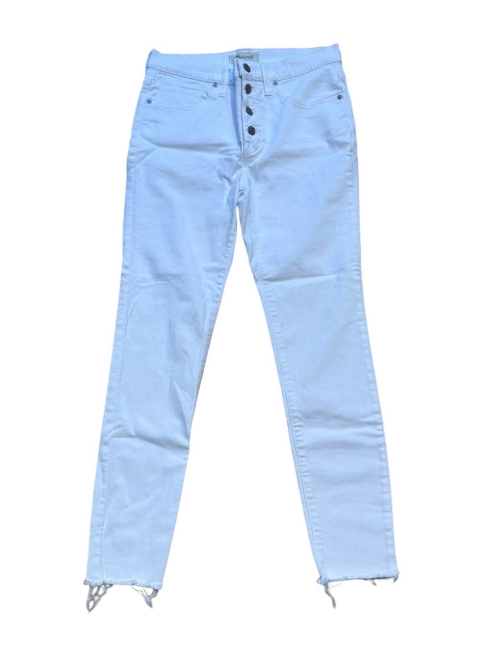 Madewell High Rise White Jeans